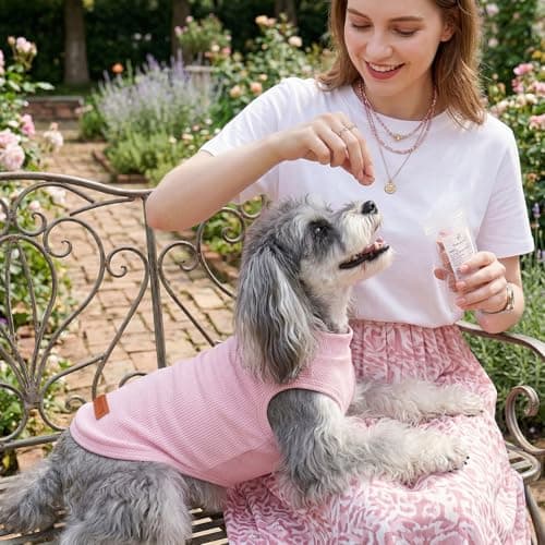 3Pack Dog Shirts Lightweight Waffle Dog Shirt for Small Dogs Sleeveless Dog Shirt for Small Medium Boy Girl Dogs Cozy & Breathable Pet Vest — view 6