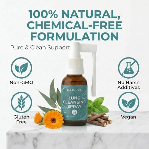 Naturva Lung Cleansing Spray,Calendula Herbal Lung Cleansing Spray,Powerful Lung Support & Cleanse (1pcs) — view 3