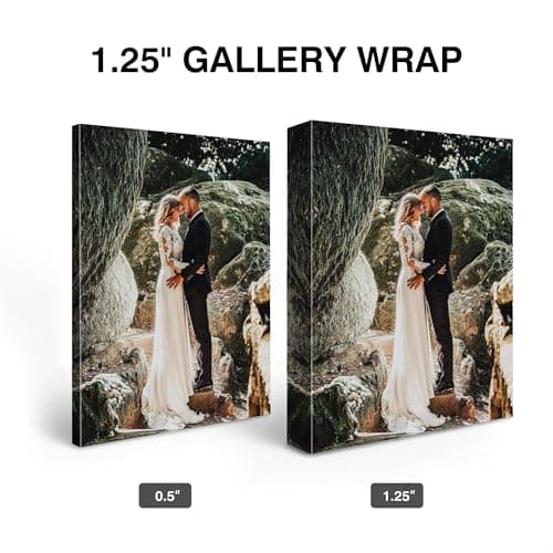 P&L ART. Personalized Custom Canvas Prints: Photo On Canvas Transform Your Photos into Stunning Framed Wall Art Digitally Printed Photo To Canvas Ideal for Home Decor Gifts Keepsakes Framed 8X10 — view 2