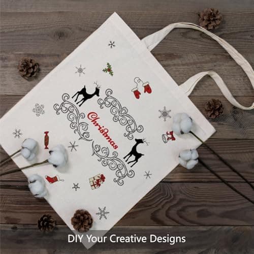 TOPDesign 24-Pack Economical Cotton Tote Bag, Lightweight Medium Reusable Grocery Shopping Cloth Bag, Suitable for DIY, Advertising, Promotion, Gift, Activity — view 2