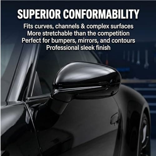 3M 2080 Series Gloss Black (G12) Vinyl Wrap Film - 5ft x 1ft - 5 sq ft - Dual Cast Bubble Free Air Release Technology - Professional Grade Automotive Vinyl — view 6