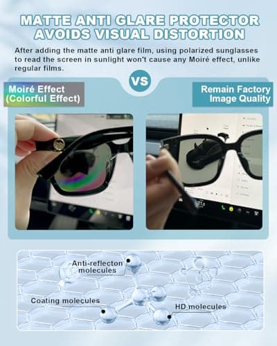 CDEFG 2Pcs for 2026 Toyota RAV4 Screen Protector Matte, Tempered Glass [No Glare & Fingerprint] for 2026 Toyota RAV4 XSE/Limited/GR Sport/Woodland (12.9" Navi & 12.3" Dash) Accessories Screen Cover — view 2