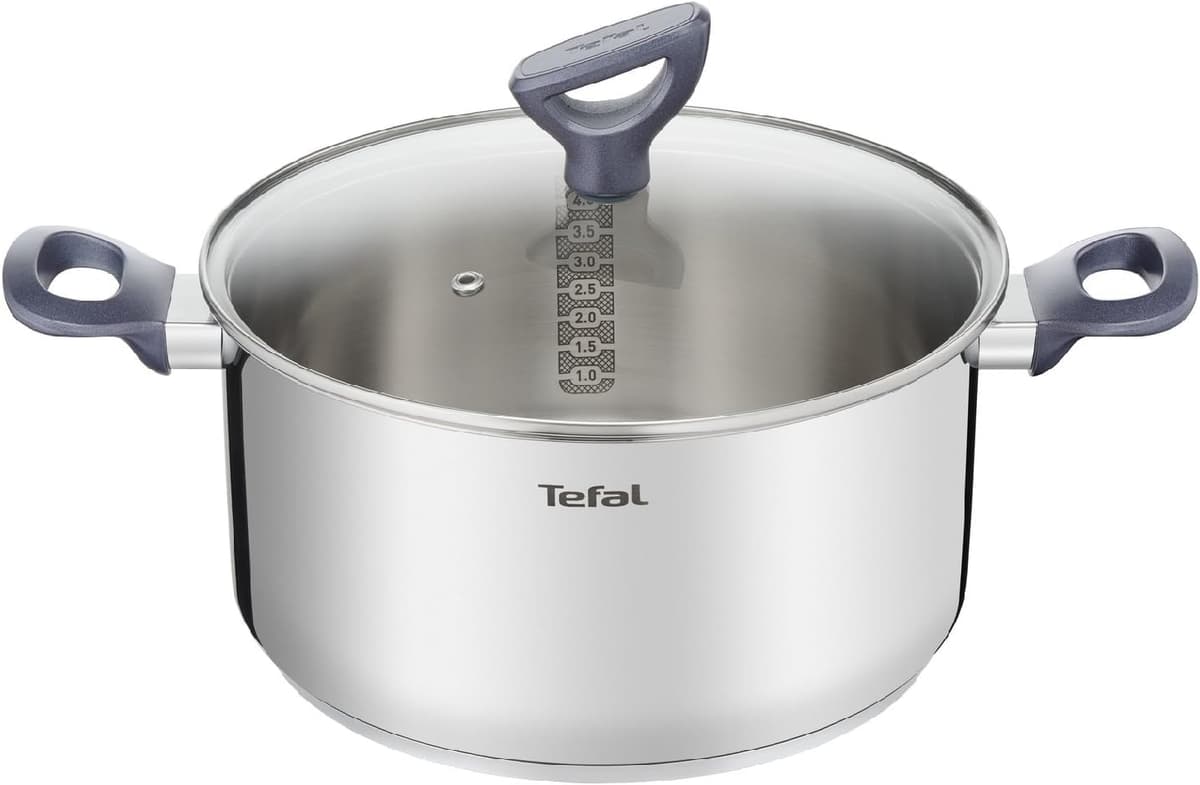 Tefal Daily Cook - Juego de Sartenes de 20/24/26 cm, Apto inducción, antiadherente, revestimiento titanio, Thermo-signal, apto lavavajillas y horno, acero inoxidable — view 15