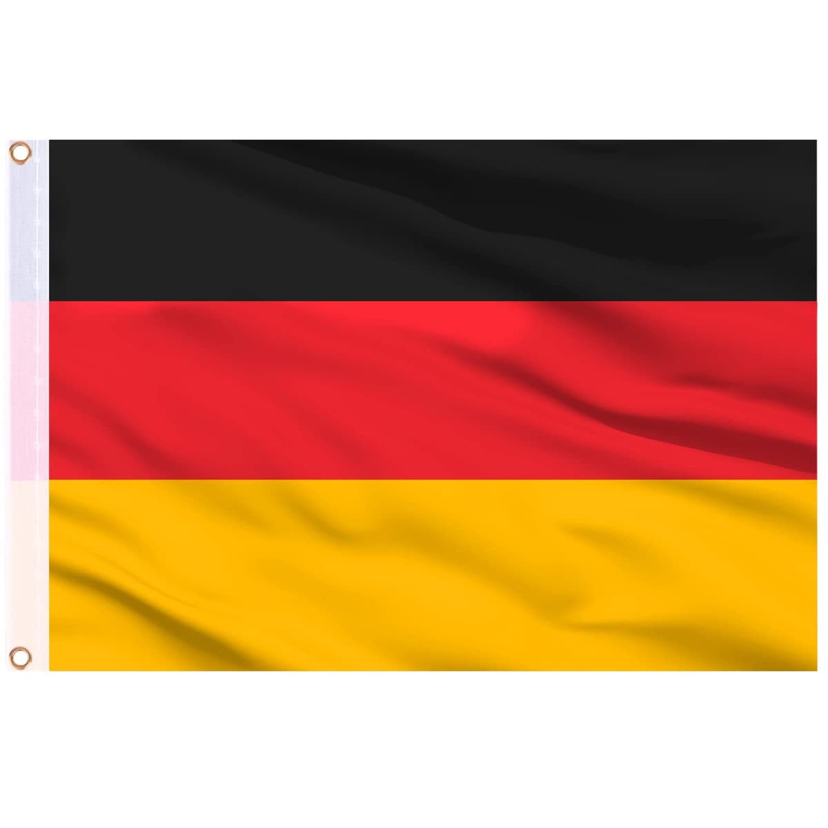 AhfuLife Bandera de España 90cm x 150cm, 2 Piezas Bandera Española con Agujeros de Latón en Ambos Lados, para Decoraciones de Fiestas, la Copa del Mundo, Día Nacional, Jardín, Calle — view 40
