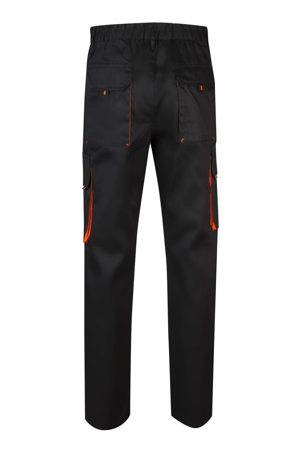 VELILLA 103004; Pantalón Bicolor Multibolsillos; Color Negro y Naranja; Talla 42 — view 3