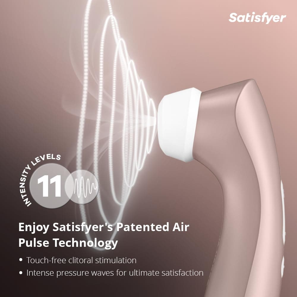 Satisfyer Pro 2 Plus | oro rosa | vibrador y estimulador de clítoris para mujer | juguete sexual extremo | vibrador erótico de ondas de presión para ella — view 2