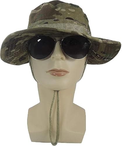 Hunting hat Camo hat Multicam Boonie Hat Military, Camo Boonie, Fishing Hats for Men,Unisex-Adults, Women's, Sun Hat, Beach, One Size — view 2