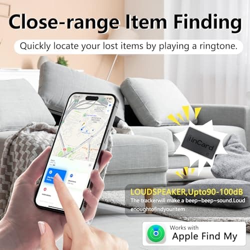 Wallet Tracker Card, Android & iPhone, Find My & Google, 5 Year Battery — view 5