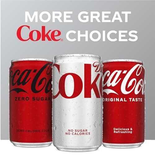 Diet Coke Soda Soft Drink Mini Cans, 7.5 fl oz, 6 Pack — view 5
