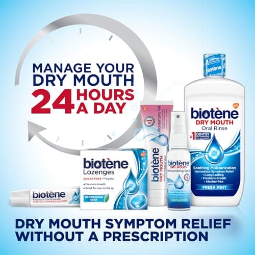 Biotene Oral Rinse Mouthwash for Dry Mouth, Breath Freshener and Dry Mouth Treatment, Fresh Mint - 33.8 fl oz — view 10