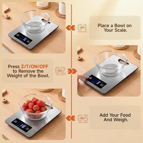 Food Scale, Digital Kitchen Scale with Hanging Loop, 11lb Baking Scale — view 4