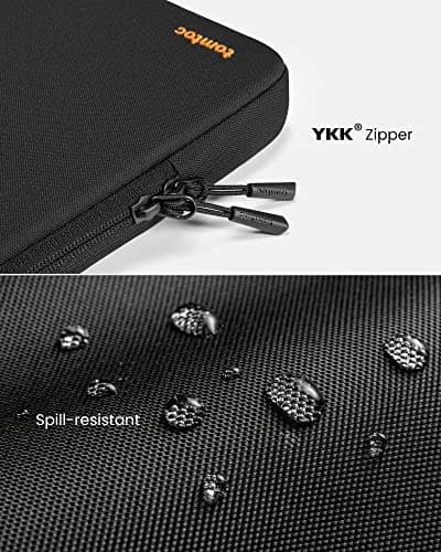 tomtoc 360° Protective Laptop Sleeve for 13-inch New MacBook Air M5/A3449 (2026) M4/A3240, M3/A3113, M2/A2681, M1/A2337, Water-Resistant Computer Case Bag Fits 13" MacBook Neo A18 & MacBook Pro M2/M1 — view 7