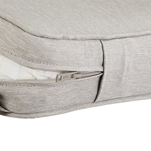 Classic Accessories 60-071-011001-RT Montlake Patio Seat Cushion Slip Cover, Heather Grey, 21" x 21" x 3" Thick — view 3