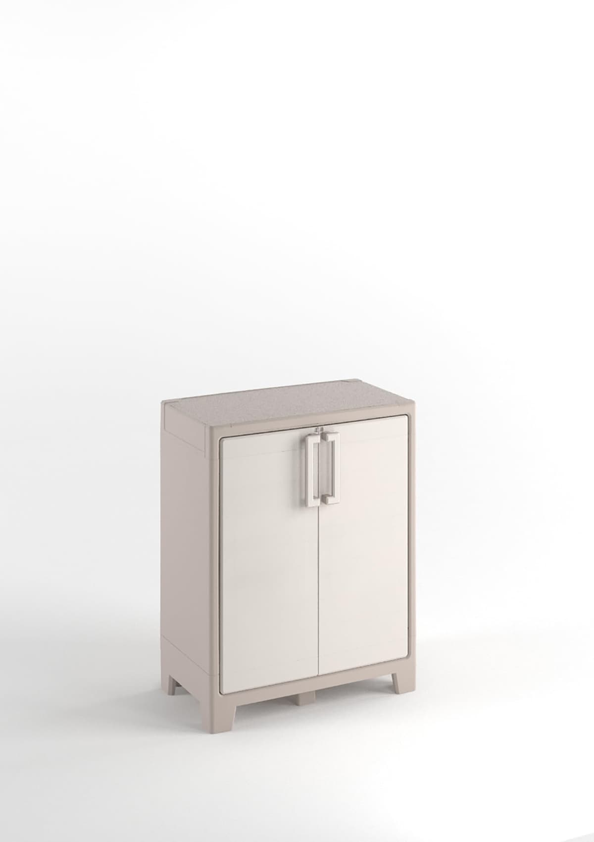Keter Armario Gulliver Escobero|Almacenaje Interior y Exterior|Resina|Resistente al Agua, 2 Puertas y 8 Baldas Regulables en Altura|Beige/Arena|80 x 44 x 182 cm — view 4