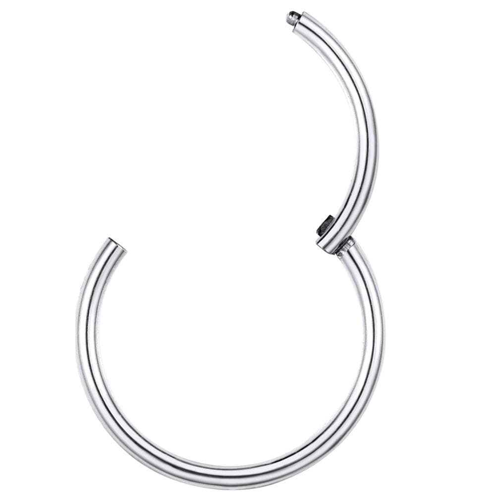 PROSTEEL Un Piercing Nariz Aro Septum Acero Quirurgico, Pendientes Nostril Labio Tragus con Calibre 20G / 18G Grosor, 6-10 mm Diámetro, Plateado/Dorado/Rosado/Negro — view 11