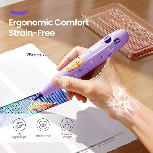 ARTDOT Wireless Vacuum Pen for Diamond Art Kit for Adults, Long-Lasting Electric Pen for Diamond Painting Accessories and Tools — view 2
