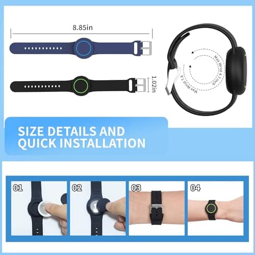 Bracelet for AirTag 2nd Gen (2026) &1st Gen,Hidden Holder for Air Tag Kids — view 4