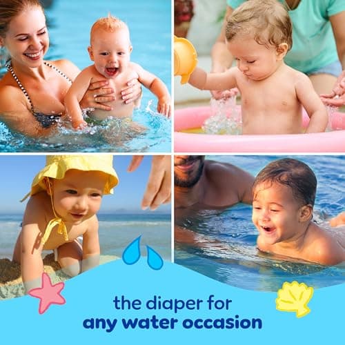 Pampers Swim Diapers - Splashers - Size 2-3, 20 Count, Gap-Free Disposable Baby Swimming Pants — view 8