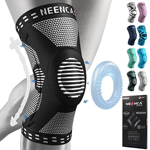 NEENCA Knee Brace for Knee Pain Relief, Medical Knee Support with Patella Pad & Side Stabilizers, Compression Knee Sleeve for Meniscus Tear, ACL, Arthritis, Joint Pain, Runner, Sport