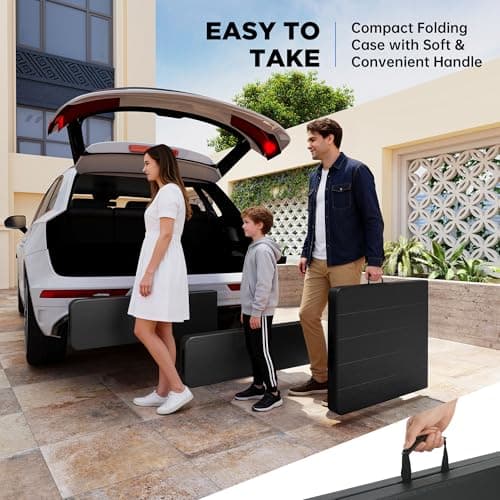 6 FT Black Picnic Folding Table Set with 2 Benches, Portable Patio Dining Sets for Backyard, Lawn, Event, Party, Camping — view 5