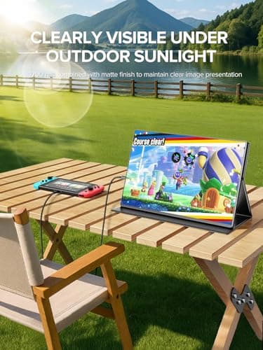 UPERFECT Portable Monitor 4K 16" | 1200 Nits Laptop Monitor | 3840 * 2400 UHD | 145% sRGB, 2000:1 Contrast | USB-C & MINI HDMI | VESA & Smart Case | Travel Screen for Computer, PC, Game Consoles — view 4