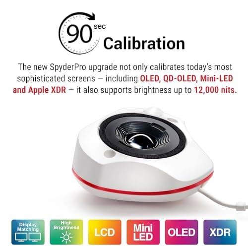 Datacolor SpyderPro - Advanced Monitor Calibration for Optimized Colour Management - User-Friendly Screen Calibration for Colour Accuracy and Consistency in Colour Reproduction, 2024 Version — view 3