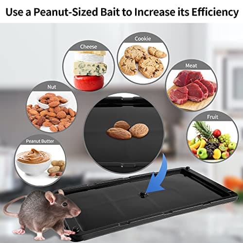LULUCATCH Mouse Glue Traps 12 Pack, Larger & Heavier Plastic Sticky Glue Traps with Extra-Strong Adhesive for Mice, Rats, Sticky Mouse Trap for Indoor Use, Easy to Set. — view 2