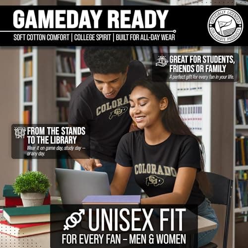 Colorado Buffaloes Gameday Cotton T-Shirt for Men and Women — view 3