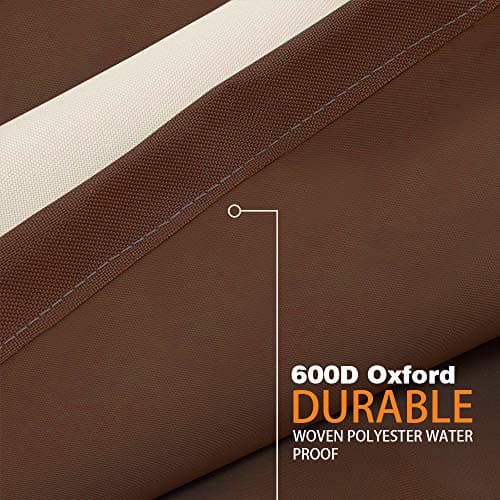 Vailge Patio Chair Covers, Lounge Deep Seat Cover, Heavy Duty and Waterproof Outdoor Lawn Patio Furniture Covers (2 Pack - Large, Beige & Brown) — view 3