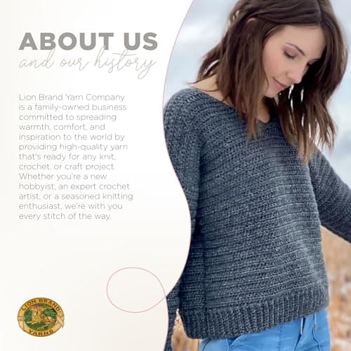 Lion Brand Yarn Heartland Yarn, Worsted-Weight Yarn for Knitting, Crocheting, and Crafting, 1 Pack, Grand Canyon — view 5