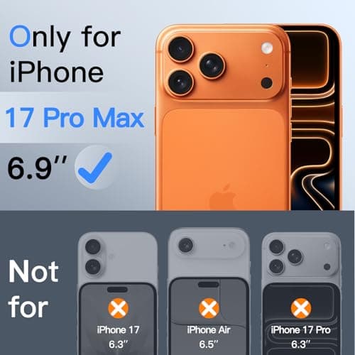 JETech Privacy Screen Protector for iPhone 17 Pro Max 6.9-Inch, Anti-Spy Tempered Glass Film with Easy Installation Tool, 2-Pack