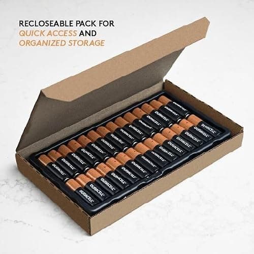 Duracell Coppertop AA Alkaline Batteries with POWER BOOST Ingredients, 28 Count (Pack of 1), Long-Lasting Alkaline in Re-closable Pack for Quick Access and Organized Storage — view 3