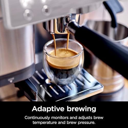 Ninja R-ES601 Luxe Café Premier Series Espresso Machine, Drip Coffee, Cold Brew, Grinder, Tamper, Frother, Silver (Renewed) — view 4