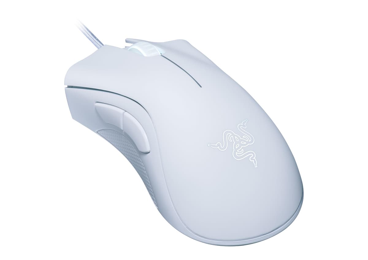 Razer DeathAdder Essential (2021) - Wired Gaming Mouse (Optical Sensor, 6400 DPI, 5 Programmable Buttons, Ergonomic Form Factor) White — view 2