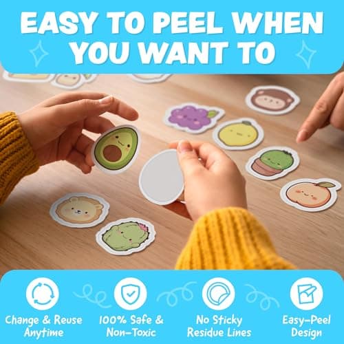 Cute Stickers for Kids Classroom Decor - 108pc Kawaii Water Bottle Stickers for Teens - Waterproof Vinyl Teacher Reward Stickers for Water Bottles, Scrapbook, Laptops - Back to School Supplies — view 3