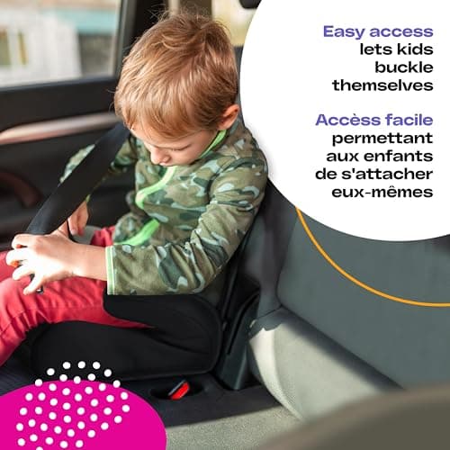 Cosco Kids Topside Lightweight Backless Belt-Positioning Booster Car Seat, Washable Cover, Black — view 3