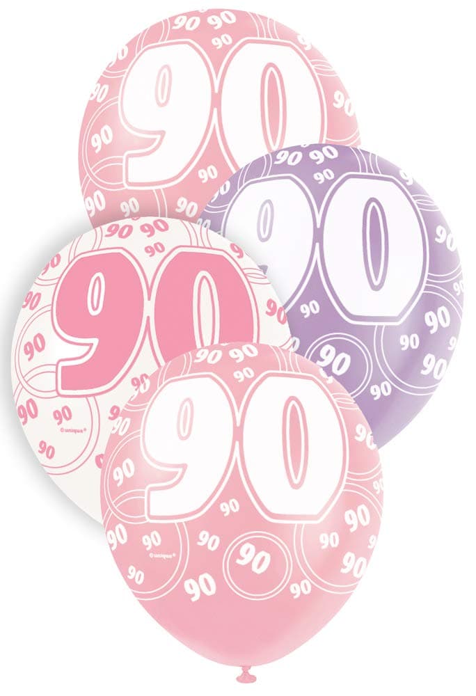 Unique Party 92068 - 9ft Foil Glitz Pink Happy 80th Birthday Banner — view 82