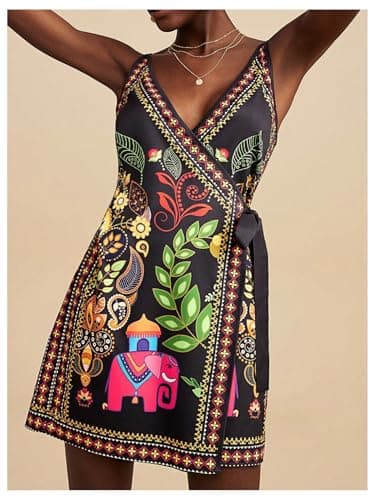 Women Spring Dresses 2026 Flowy Outdoor Cocktail Sleeveless Spring Vacation Floral Dress Beach Cotton Formal Cozy Summer Party Boho Sundresses Evening Robe ETE Pour Femme Voyage S — view 4