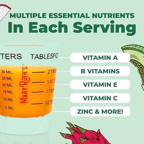 MARYRUTH'S Liquid Multivitamin + Hair Growth | Clinically Tested in Women for Thicker Hair & Facial Wrinkles | Biotin 10000mcg | Lustriva Hair Growth Supplements | Skin Care | Ages 18+ | 15.22 Fl Oz — view 4