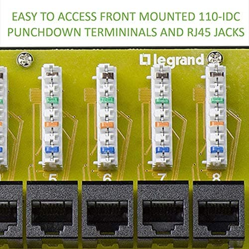 Legrand - OnQ Cat 6 Network Interface Module - Compatible with All OnQ Enclosures - 8-Port Ethernet Connectivity for Home Networks, UL Listed (AC1068) — view 4