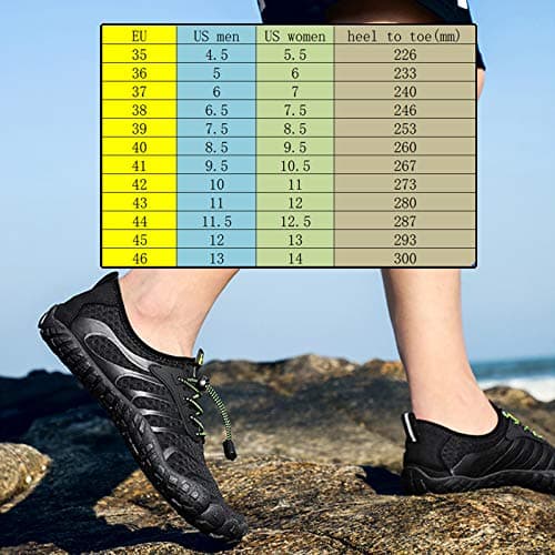 Water Shoes Mens Women Barefoot Shoes Quick Dry Aqua Outdoor Sports for Swim Pool Beach Surf Walk Water Yoga River Lake Hiking Kayaking — view 2