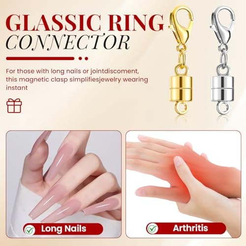 Buelkmag Magnetic Necklace Clasps and Closures 20 PCS Clasp for Necklaces — view 2
