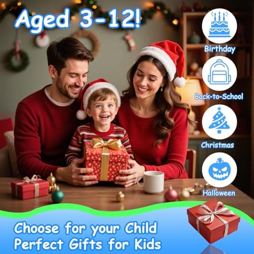 Kids Toys Smart Phone, 3.97" Touchscreen, Dual Camera with Stickers, 220+ Educational Puzzle Games, Toddler Learning Toys with Parental Control, Birthday Gifts for Kids Age 3-12 — view 7