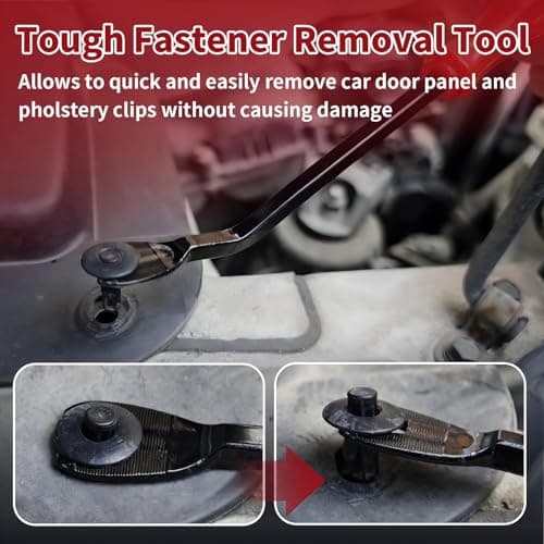 TSSOUB Car Clip Pliers, Auto Fastener Clip Removal Pliers, Panel Clip Removal Tool with 2Pcs Stainless Steel Fastener Remover for Removing Automotive Plastic Clips Trim Bumpers — view 5