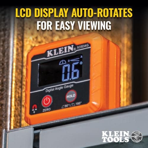 Klein Tools 935DAG Digital Electronic Level and Angle Gauge, Measures 0 - 90 and 0 - 180 Degree Ranges, Measures and Sets Angles — view 5