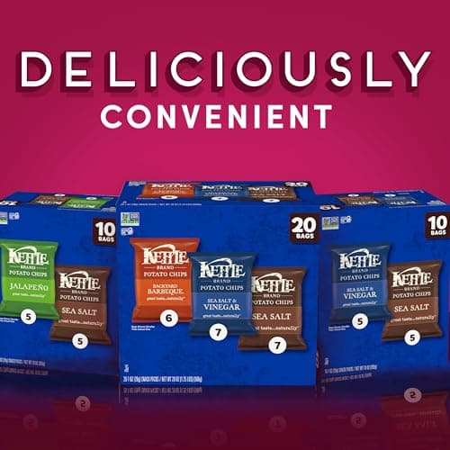 Kettle Brand Potato Chips Variety Pack, 1 Oz, 20 Ct — view 5