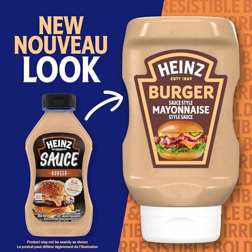 Heinz Burger Mayonnaise Style Sauce, for Burgers, Sandwiches and Fries, 340 mL Bottle — view 3