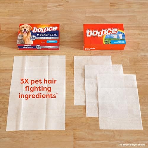 Bounce Dryer Sheets, Pet Hair And Lint Guard, Mega Size, Fresh Scent, 40 Count — view 5