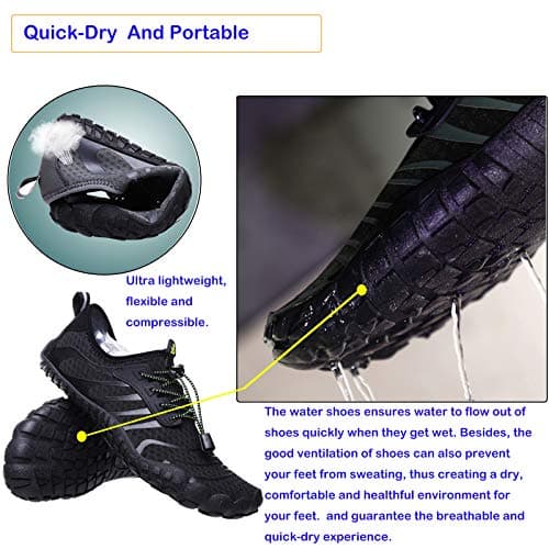 Water Shoes Mens Women Barefoot Shoes Quick Dry Aqua Outdoor Sports for Swim Pool Beach Surf Walk Water Yoga River Lake Hiking Kayaking — view 6