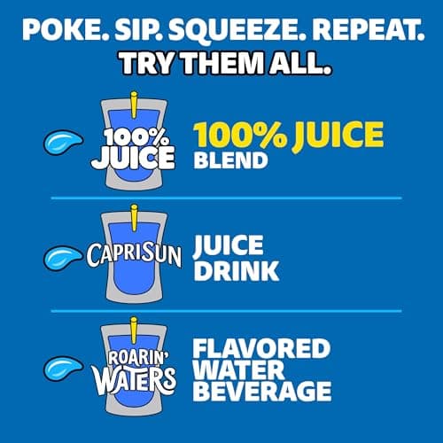 Capri Sun 100% Juice Fruit Punch Naturally Flavored Juice Blend, 40 ct Pack, 4 Boxes of 10 Pouches — view 7